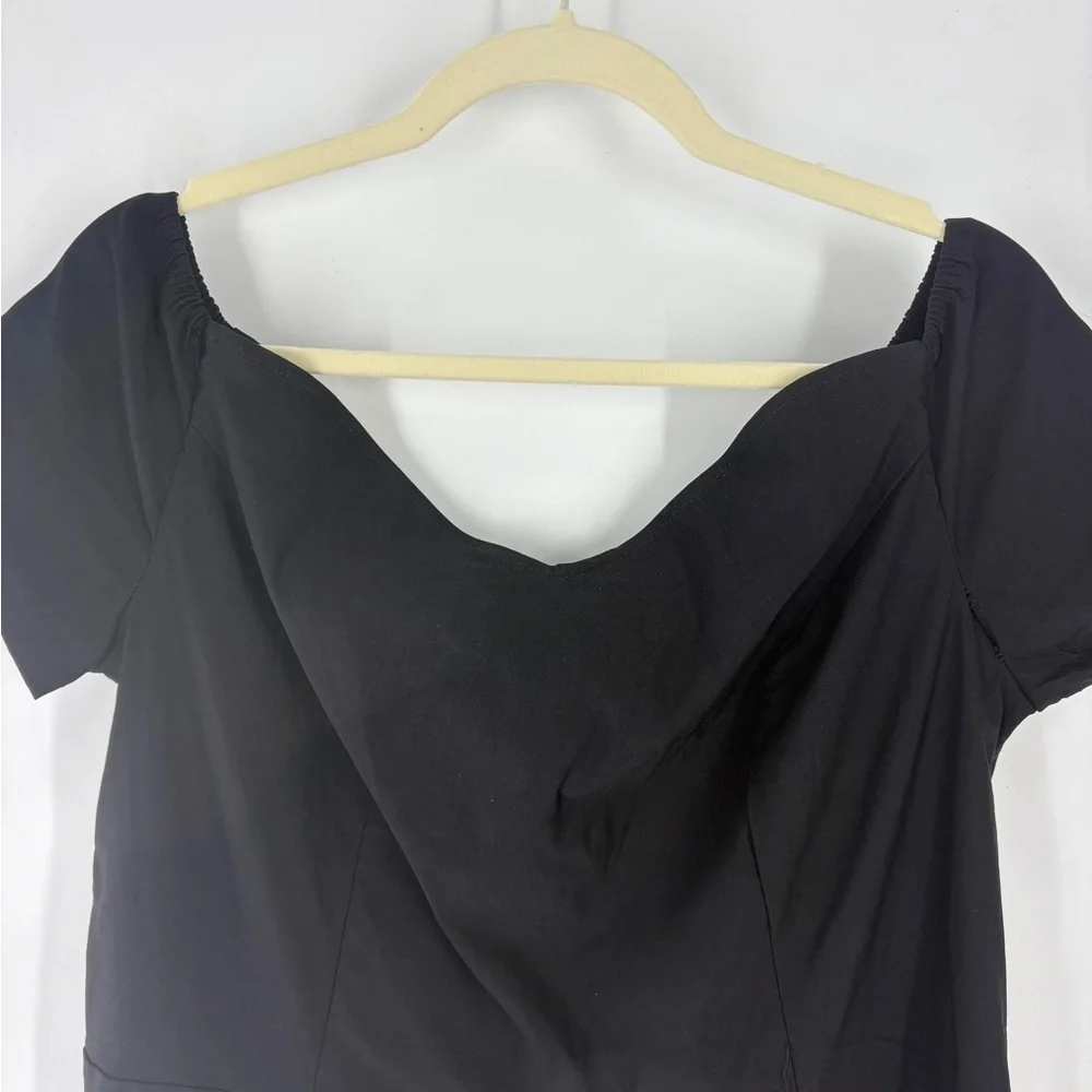 GRACE KARIN Women Black Off Shoudler Cocktail Dress Fit & Flare Unlined - Picture 3 of 5